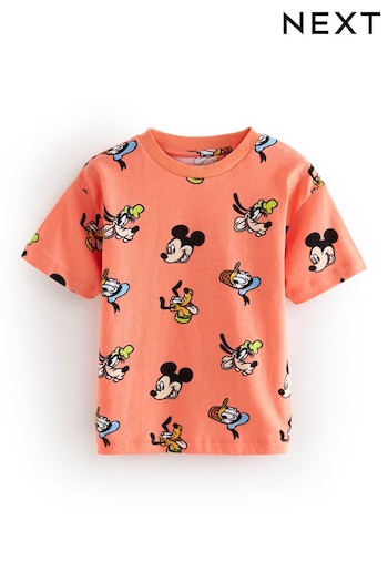 Coral Pink Mickey Short Sleeve T-Shirt (6mths-8yrs) (757460) | £10 - £12