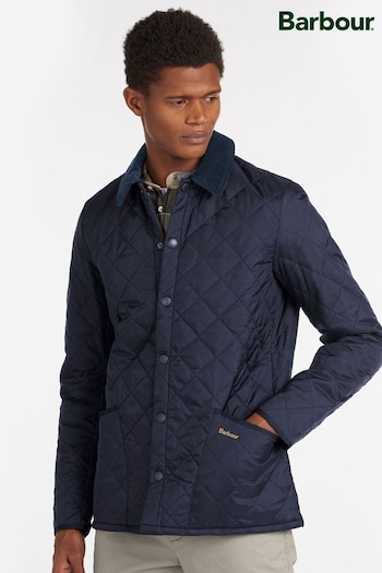 Barbour® Navy Heritage Liddesdale Slim Fit Quilted Jacket (757543) | £129