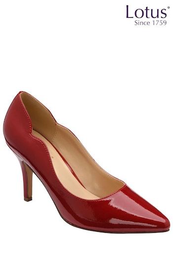 Lotus Red Stiletto Heel Patent Court Shoes (757577) | £65