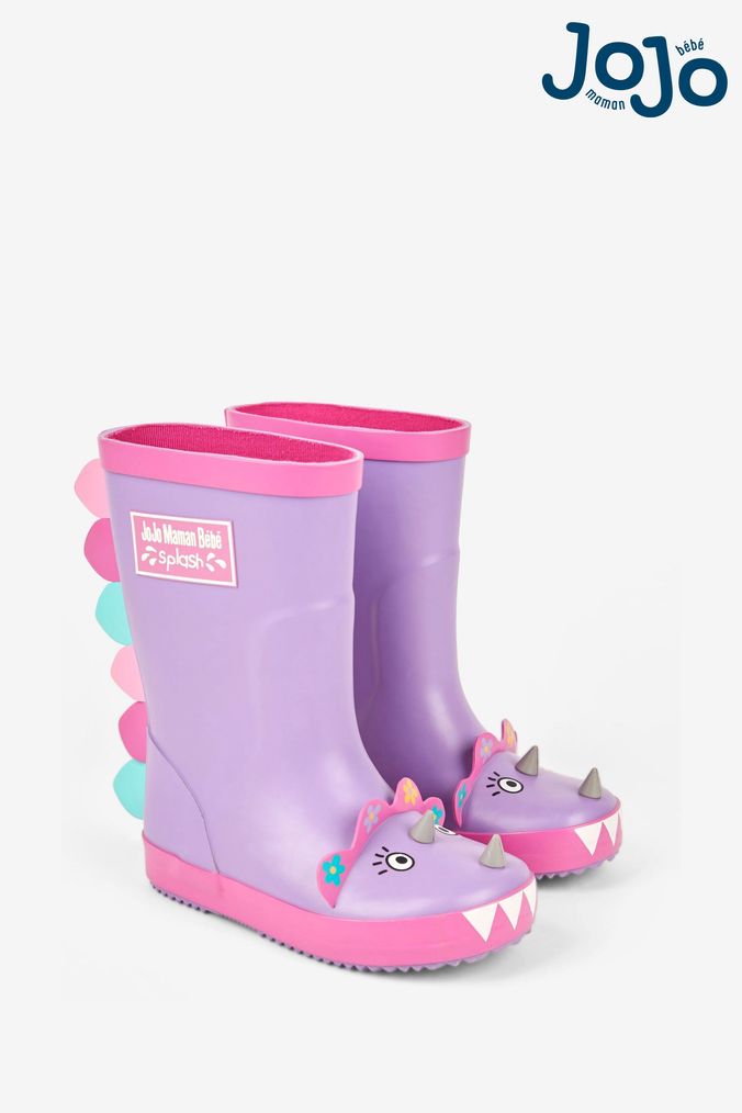 Girls purple wellies shop