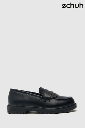 Schuh Laila Chunky Black Loafers (758570) | £32