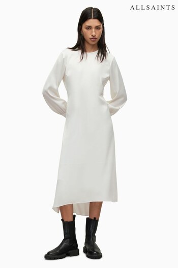 AllSaints Zoey White Shirt Dress (758590) | £259