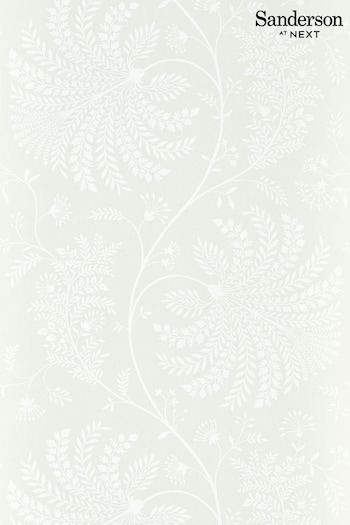 Sanderson White Mapperton Wallpaper (758967) | £75