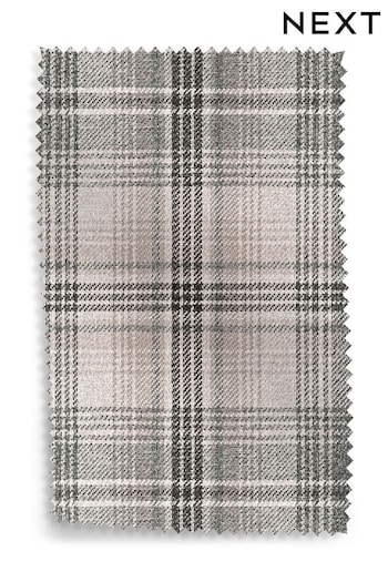 Versatile Check Nevis Grey Fabric Swatch (759134) | £0