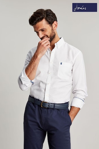 Joules White Classic Fit Coloured Oxford Shirt (759212) | £39.95