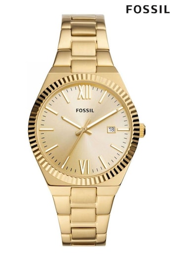 Fossil Ladies Gold Tone Scarlette Watch (759736) | £169