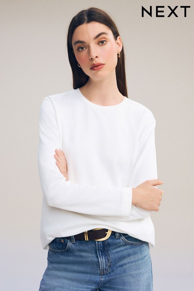 Buy Women s T Shirts Long Sleeve Casual Tops Online Next UK