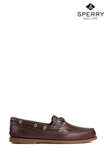 Sperry Brown Authentic Original Leather Boat Shoes (760031) | £100