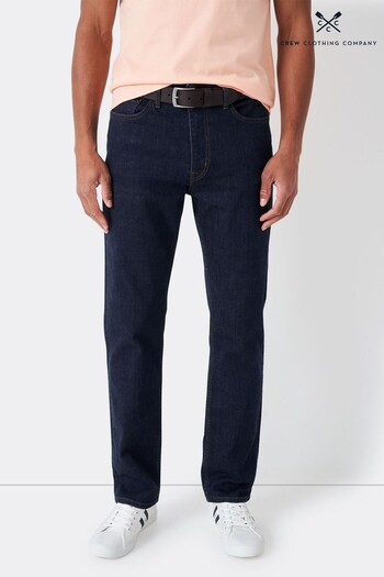 Crew Clothing Company Black Parker Straight Jeans (760348) | £69