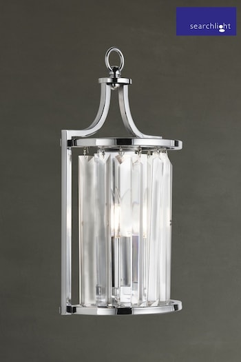 Searchlight Chrome Mystic Wall Light With Crystal Glass (760487) | £53