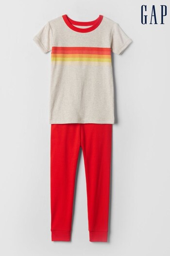 Gap Red Organic Cotton Pyjama Set (12mths-5yrs) (760870) | £18