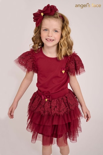 Angels Face Red Kamma Tibetan Lace Trim Skirt (760934) | £60 - £65