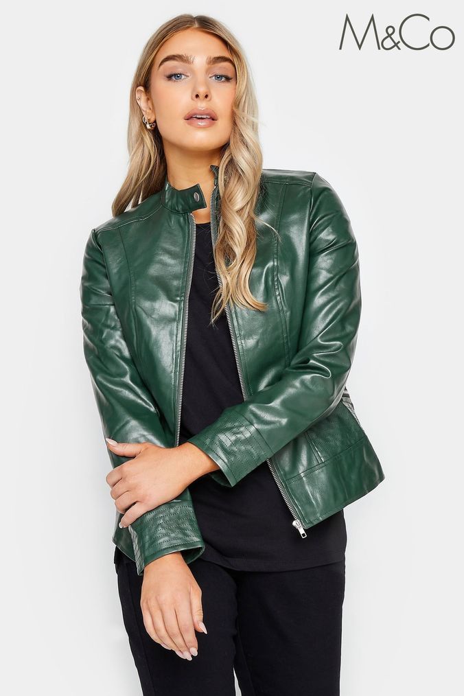 Tu green deals biker jacket