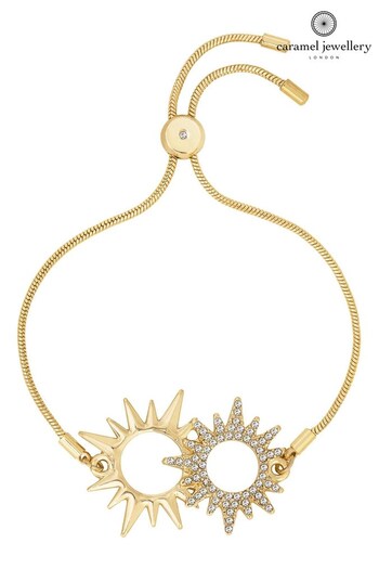 Caramel Jewellery London Gold 'Helios' Charm Friendship Bracelet (761296) | £18
