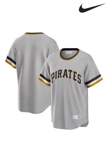 Nike Grey Pittsburgh Pirates Official Replica Cooperstown 1967-86 Jersey (761347) | £105