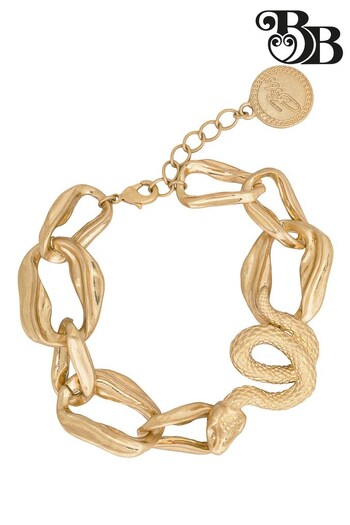 Bibi Bijoux Gold Tone Serpent Chunky Chain Bracelet (761550) | £35
