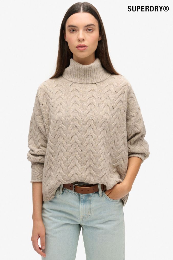 Nude roll neck jumper deals