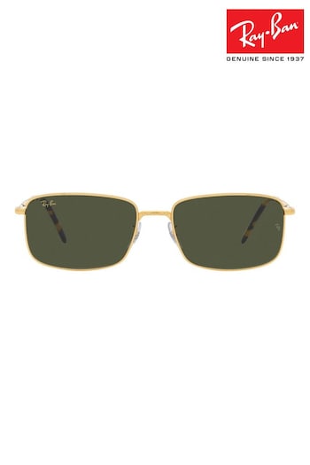 Ray-Ban Gold 0RB3717 Sunglasses (761728) | £164