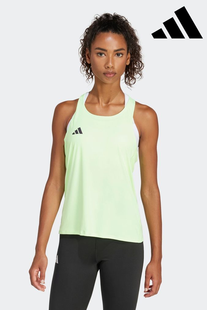 Adidas green tank top hot sale