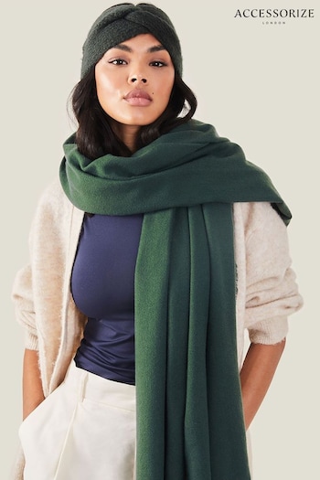 Accessorize Green Grace Supersoft Blanket Scarf (762217) | £22