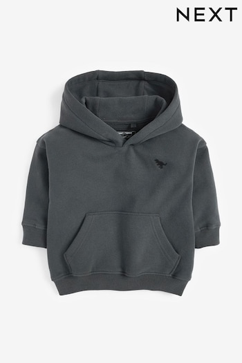 Charcoal Grey Soft Touch Jersey Hoodie (3mths-7yrs) (762219) | £12 - £14