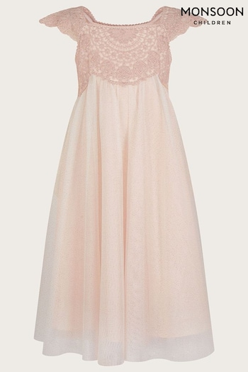 Monsoon Pink Estella Dress (762582) | £50 - £56