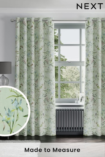 Sage Green Regency Made to Measure Curtains (762968) | £61