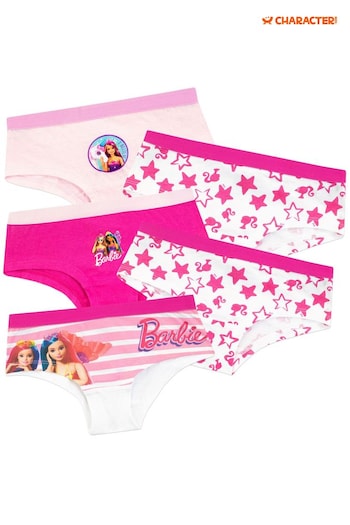 Character Pink Kids Barbie Multipack Underwear 5 Packs (763111) | £13