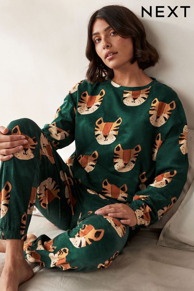 Buy Women s Loungewear Tall Blue Crewneck Online Next UK