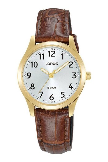 Lorus Ladies Leather Brown Watch (763903) | £60
