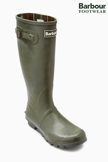 Barbour® Olive Green Bede Wellies (764079) | £75