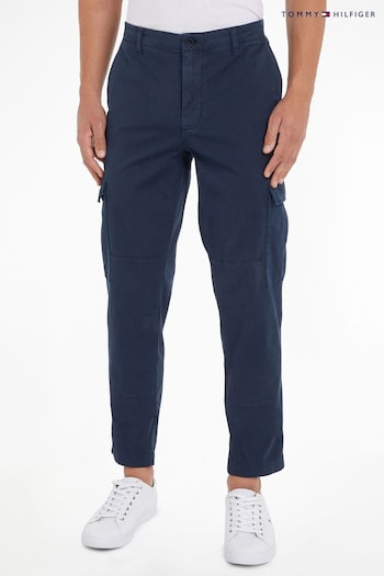 Tommy Hilfiger Blue Chelsea Cargo Gabardine Trousers (764269) | £140