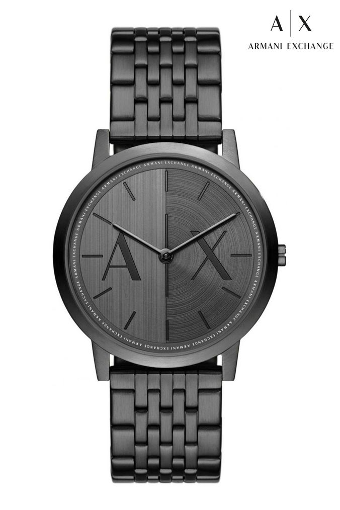 Black metal watches online store