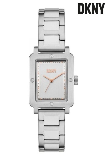 DKNY Ladies Silver Tone City Rivet Watch (764731) | £139
