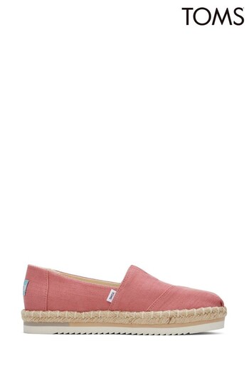 TOMS Pink Alpargata Platform Rope Shoes (764815) | £32