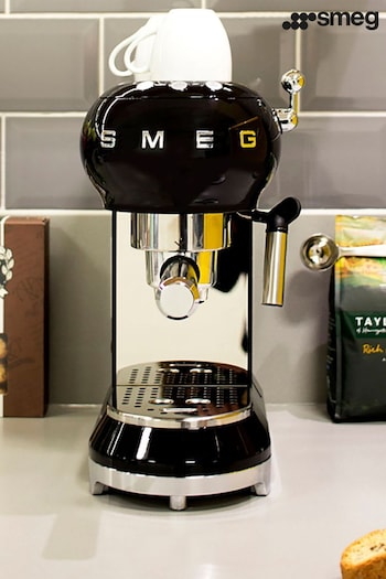 Smeg Black Espresso Coffee Machine (764825) | £330