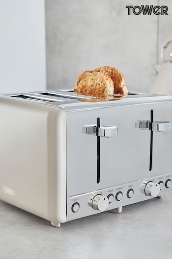 Tower Cream Cavaletto 4 Slice Toaster (765078) | £50