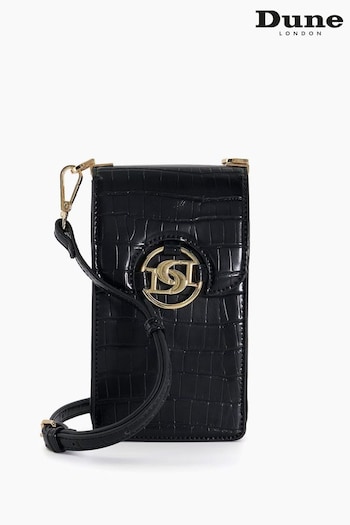 Dune London Styles Interlocking Phone Brown Bag (765302) | £55