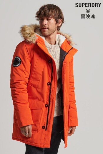 Superdry Orange Everest Parka Coat (765794) | £130