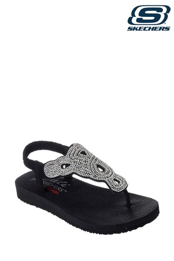 Skechers Black Meditation Pearl Perfection Sandals (765802) | £37