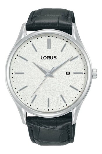 Lorus Gents Leather Black Watch (766118) | £60