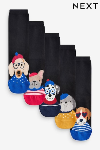 Fashion Dogs Ankle Socks 5 Pack (766317) | £12