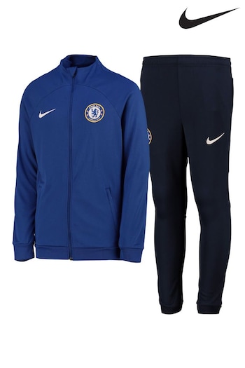 Fanatics Blue Chelsea Nike Academy Pro Tracksuit Kids (766439) | £65
