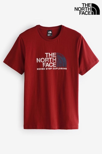 The North Face Red Mens Rust 2 Short Sleeve T-Shirt (766588) | £30