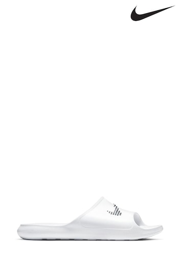 Nike White/Black Victori One Shower Sliders (767462) | £25