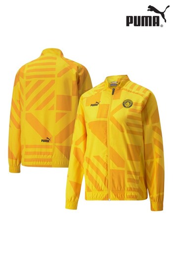 Puma Yellow Manchester City Pre Match Jacket (767492) | £80