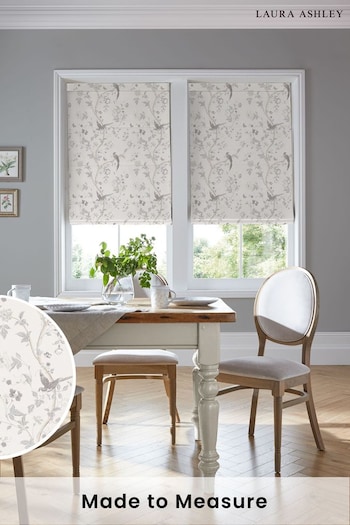 Laura Ashley Dove Grey Summer Palace Made to Measure Roman Blinds (767495) | £84