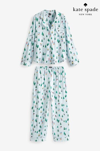 kate spade new york Brushed Cozy Jersey Christmas Pyjama Set (767704) | £109