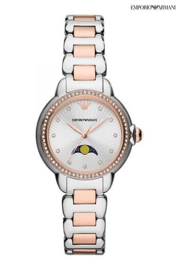 Emporio Armani Ladies Silver Tone Watch (768049) | £359
