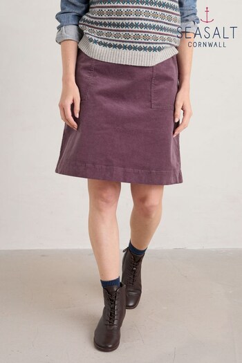 Seasalt Cornwall Purple Petite May's Rock Skirt (768064) | £58